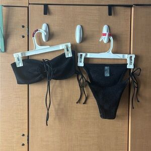 Kiwi Black and Gold Bikini Set